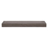Large Rustic Embossed Wood Floating Wall Shelf - Black